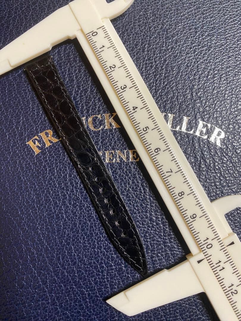 12mm フランクミュラー 純正 ブラック クロコ ストラップ