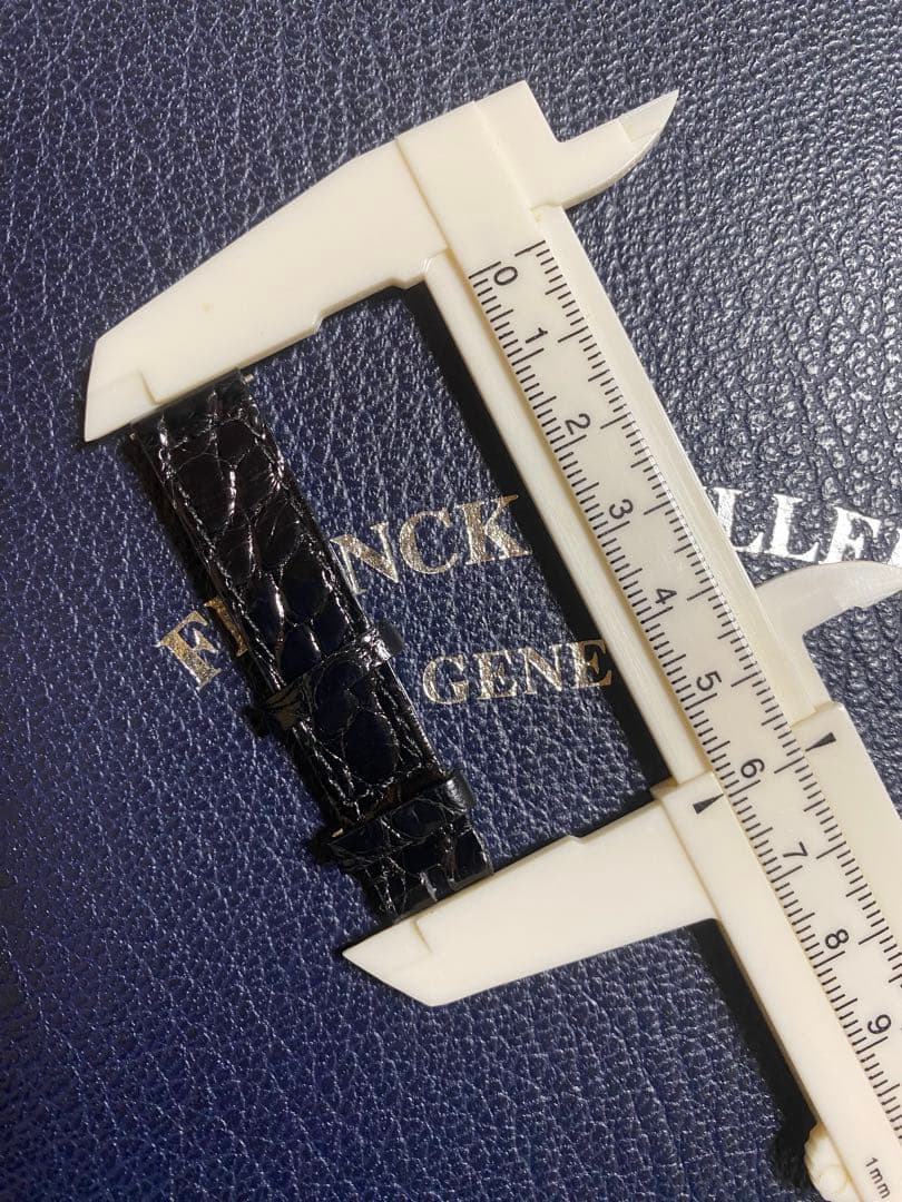 12mm フランクミュラー 純正 ブラック クロコ ストラップ