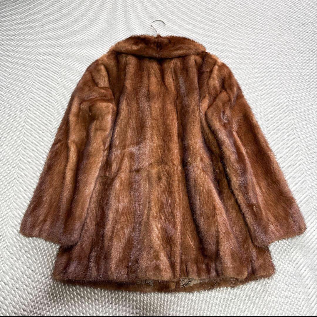 極美品 JOSEPHINE リアルミンクファーコート キャメルブラウン 毛皮 M