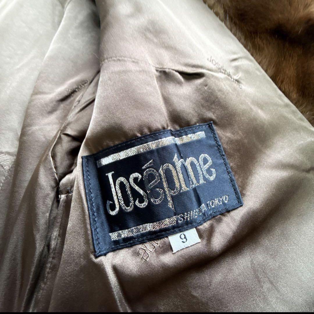 極美品 JOSEPHINE リアルミンクファーコート キャメルブラウン 毛皮 M