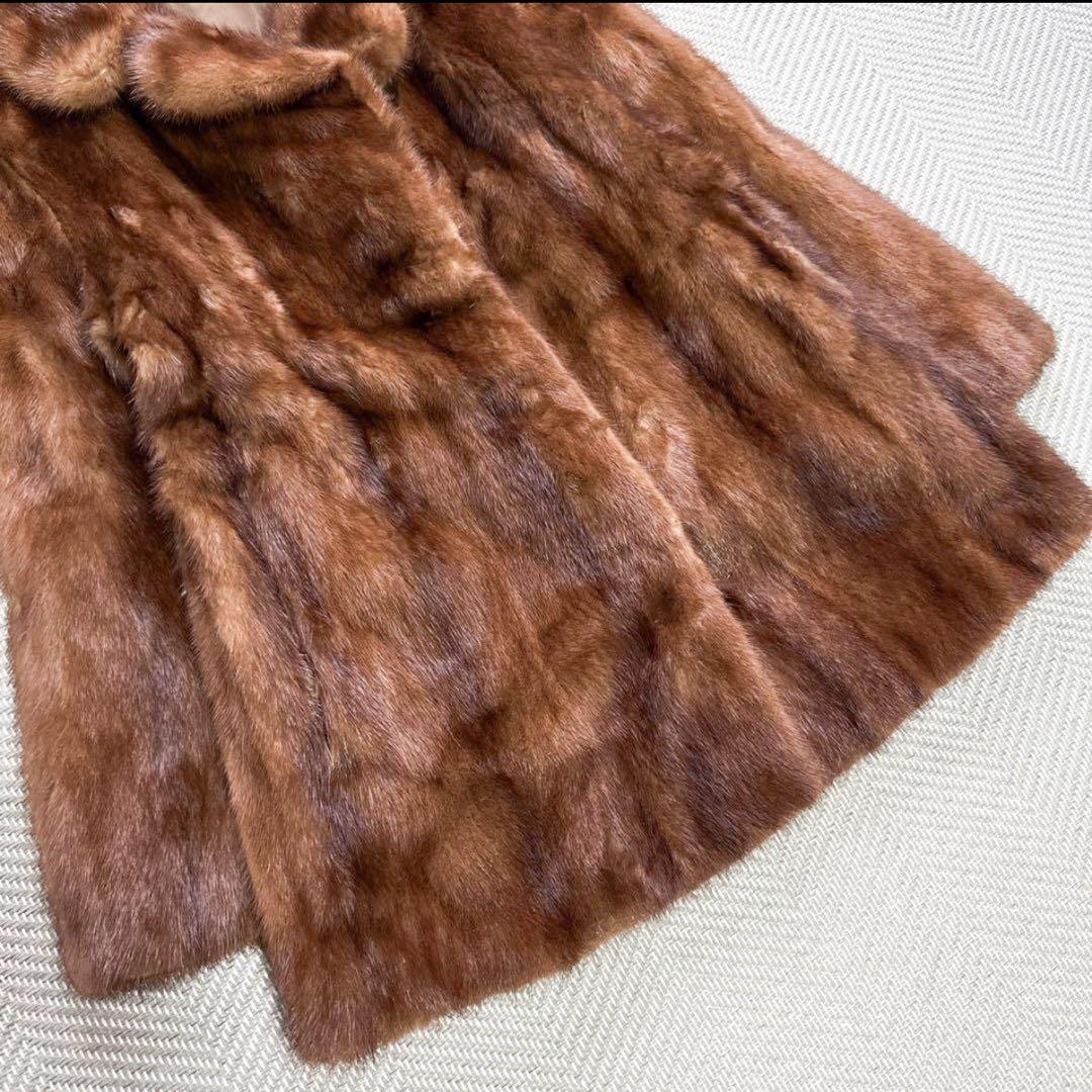 極美品 JOSEPHINE リアルミンクファーコート キャメルブラウン 毛皮 M