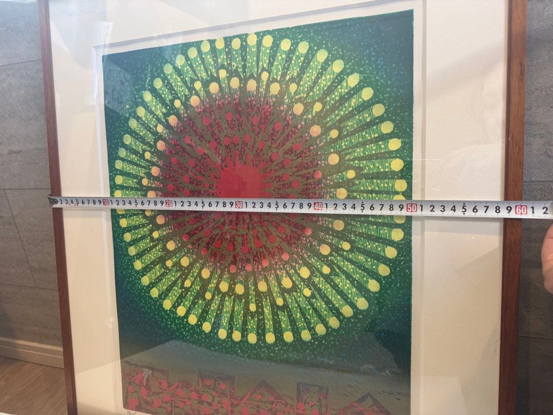 木版画 花と華 吹田文昭 絵画 美品 額付き