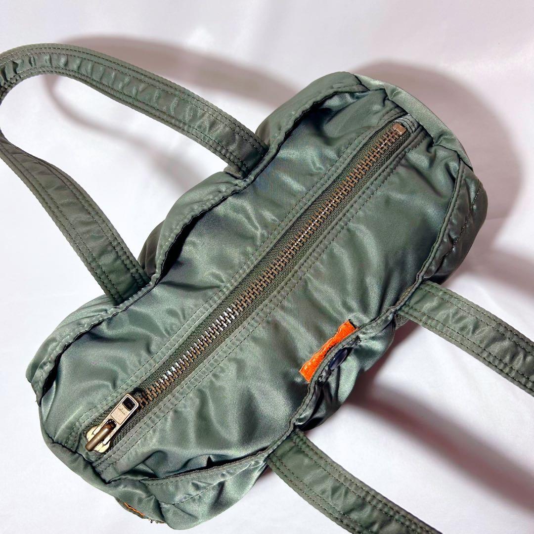美品✨ ポーター　ドラムバッグ　ミニボストン S タンカー　セージグリーン　希少