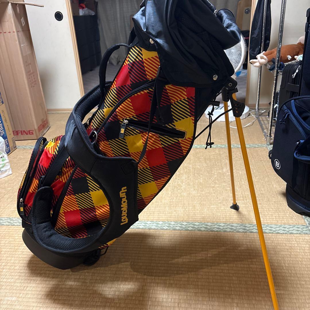 (3月限定出品)Loudmouth チェック柄 スタンドバッグ