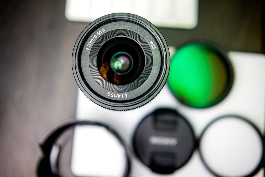 【ほぼ新品】SONY E 15mm F1.4 G｜フィルター2枚付き