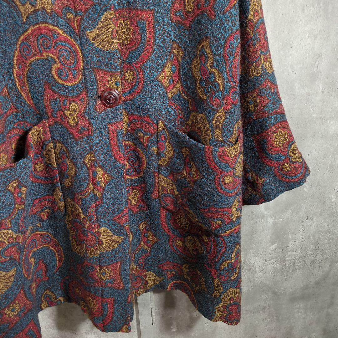 【80s~_vintage】MISSONI JacquardHoodieCoat
