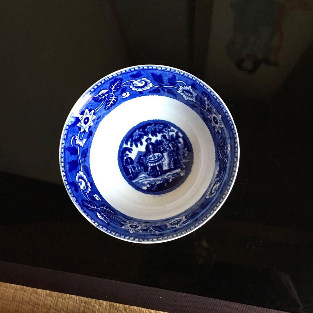 のらきんじ様リクエストブルーアンドホワイト鉢/古伊万里中皿