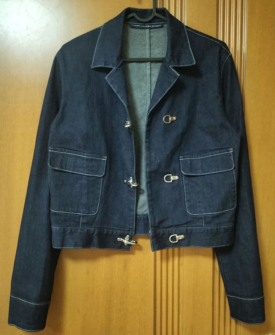 希少！ビンテージ ラルフローレンスポーツ ファイヤーマンフック デニムジャケット