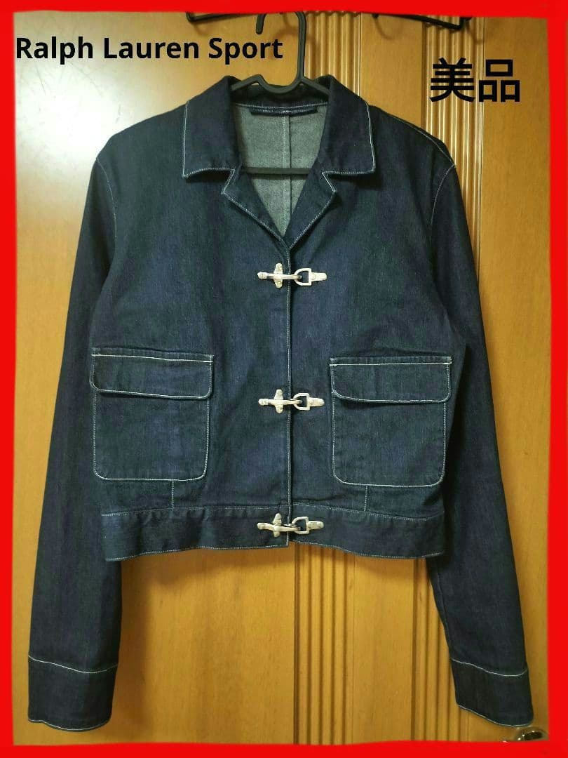 希少！ビンテージ ラルフローレンスポーツ ファイヤーマンフック デニムジャケット