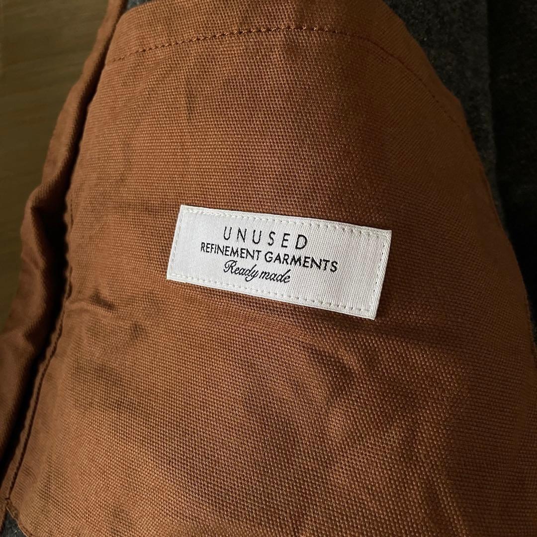新品 UNUSED アンユーズド ダックジャケット カバーオール ブラウン 2