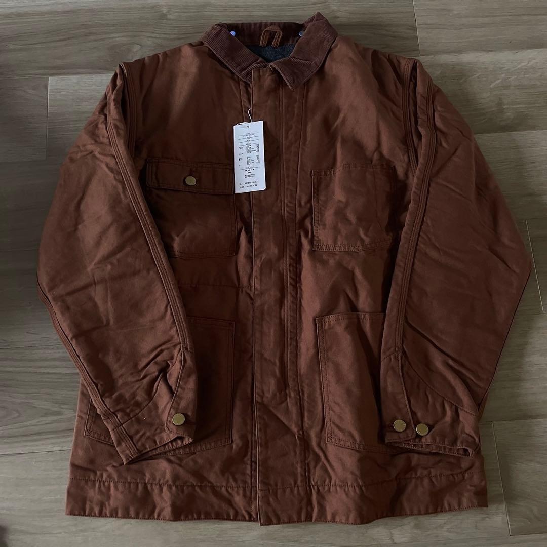 新品 UNUSED アンユーズド ダックジャケット カバーオール ブラウン 2