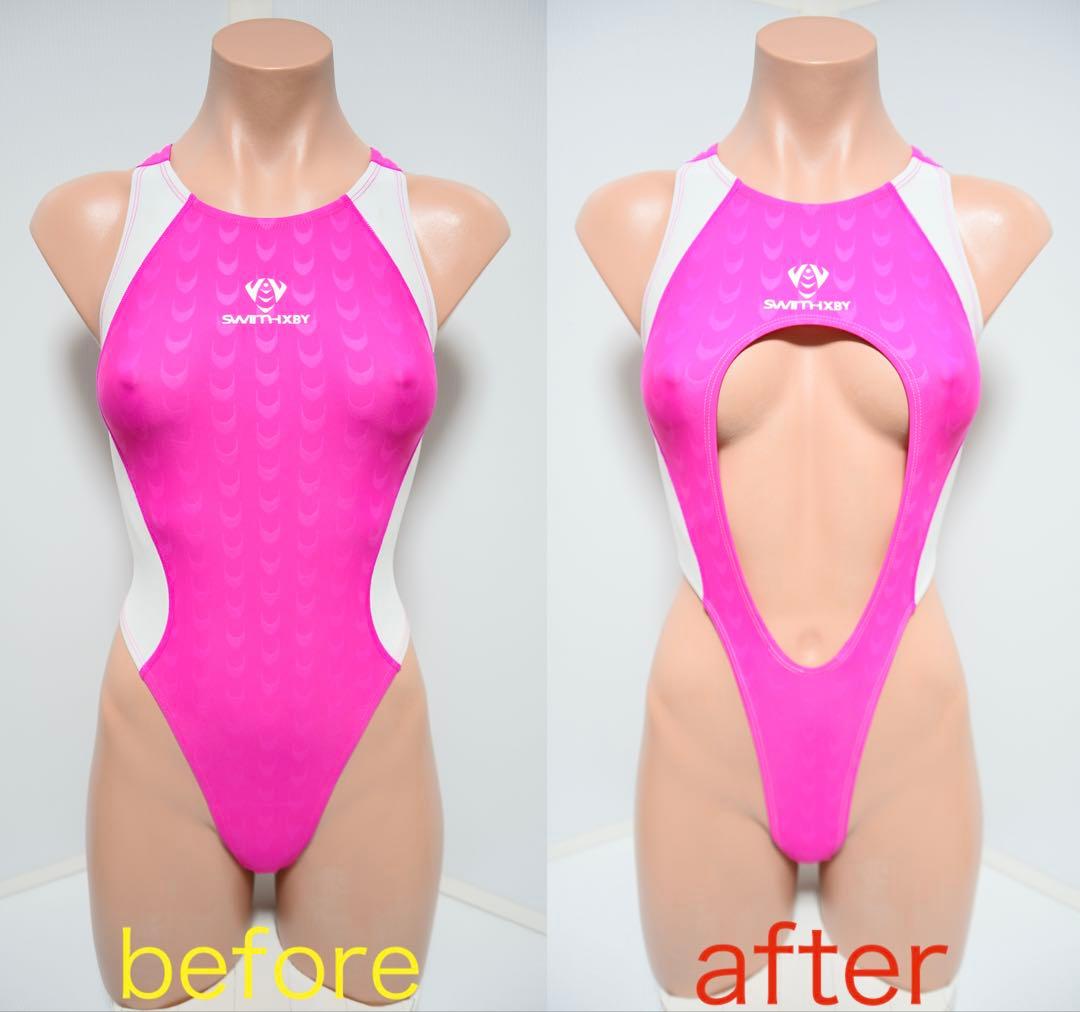 変形水着 Tバック ハイカット ハイレグ 改造水着 rom 競泳水着 コスプレ