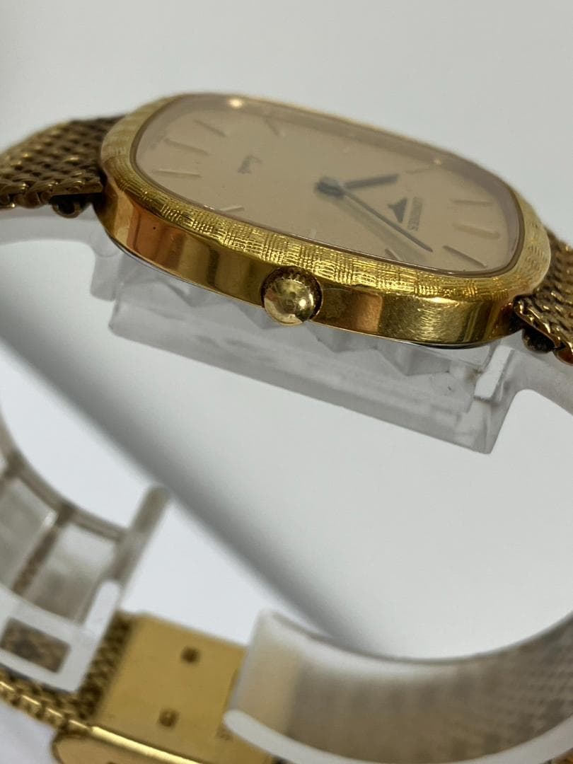 美品　ロンジン　LONGINES　クオーツ時計　ゴールド　電池交換済み　稼働品