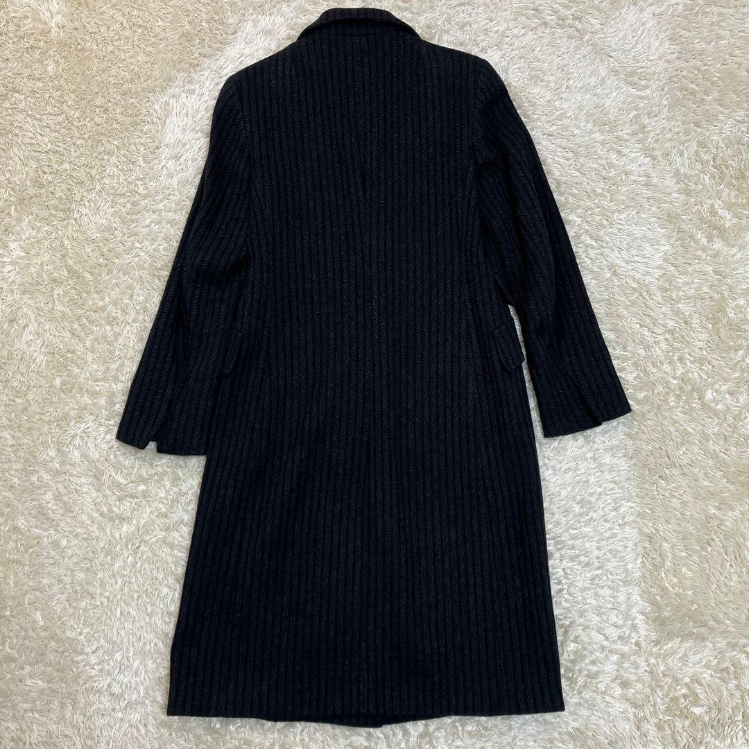 【美品】AKRIS チェスターコート カシミヤ100%