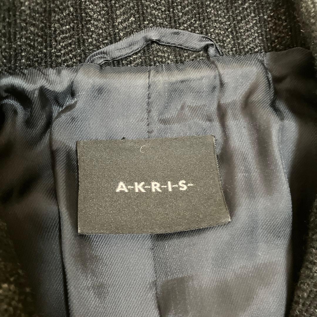 【美品】AKRIS チェスターコート カシミヤ100%