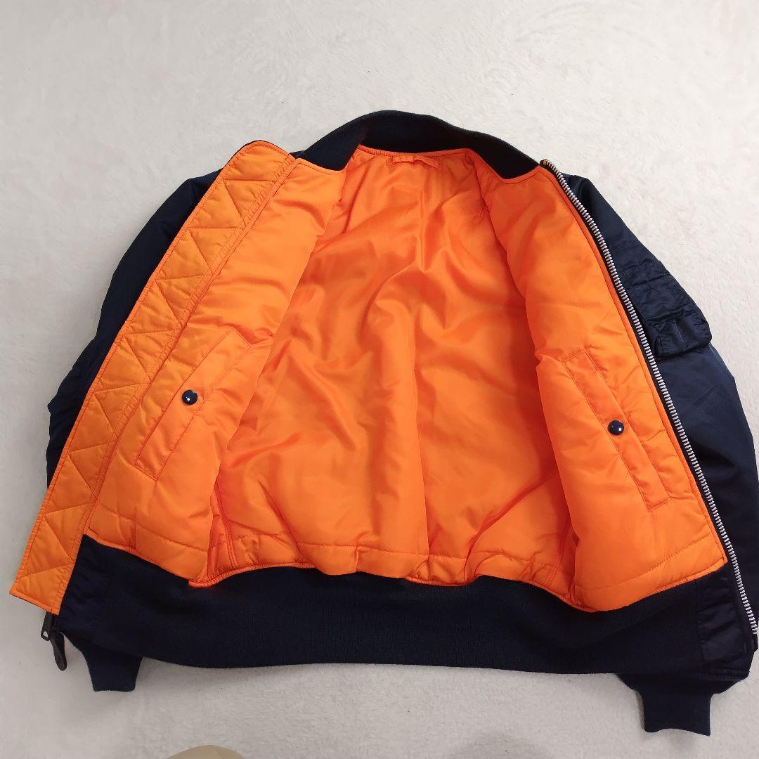 ✨超美品✨ALPHA✨現行タグMA-1 フライトジャケット ネイビー Sサイズ