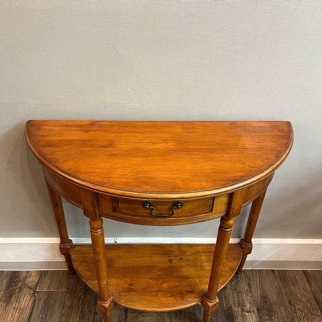 【イタリア製】 デミルーンコンソール アンティーク家具 サイドボード 飾り台