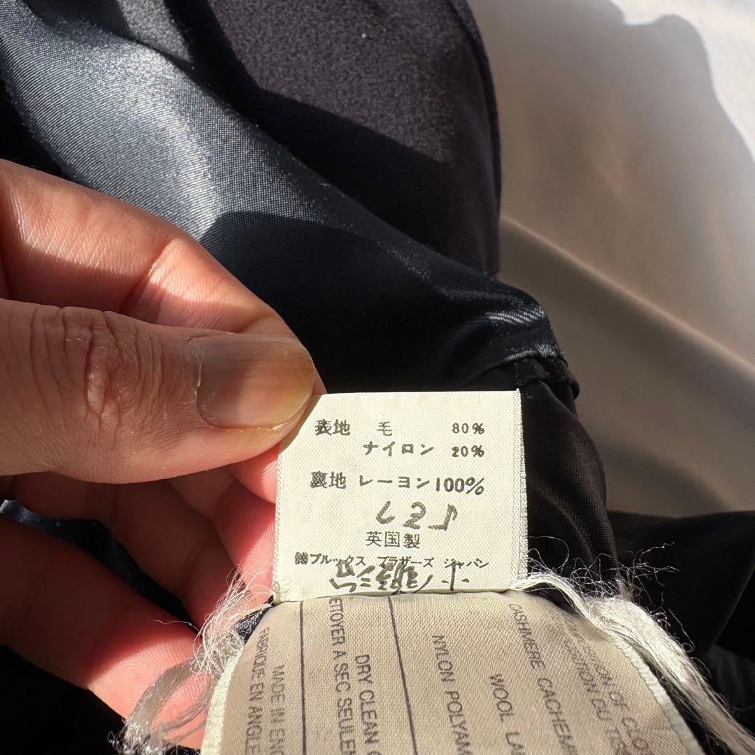 brooks brothers コート 英国製 ネイビー ブルックスブラザーズ