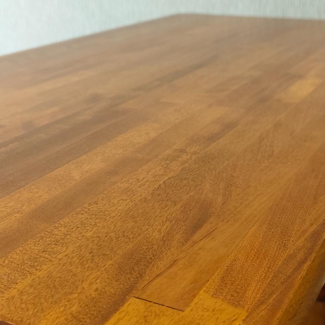 ヴィンテージ　サイドテーブル　天然木　ワークデスク　棚付き