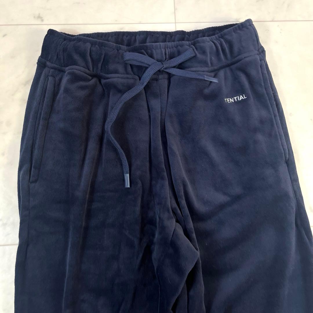 TENTAIL バクネ ネイビー ベロア上下セット新品未使用ユニセックスXS