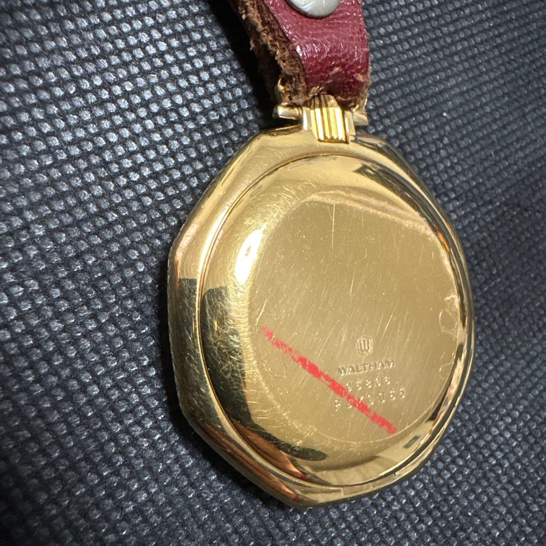 WALTHAM 八角形懐中時計 ゴールド