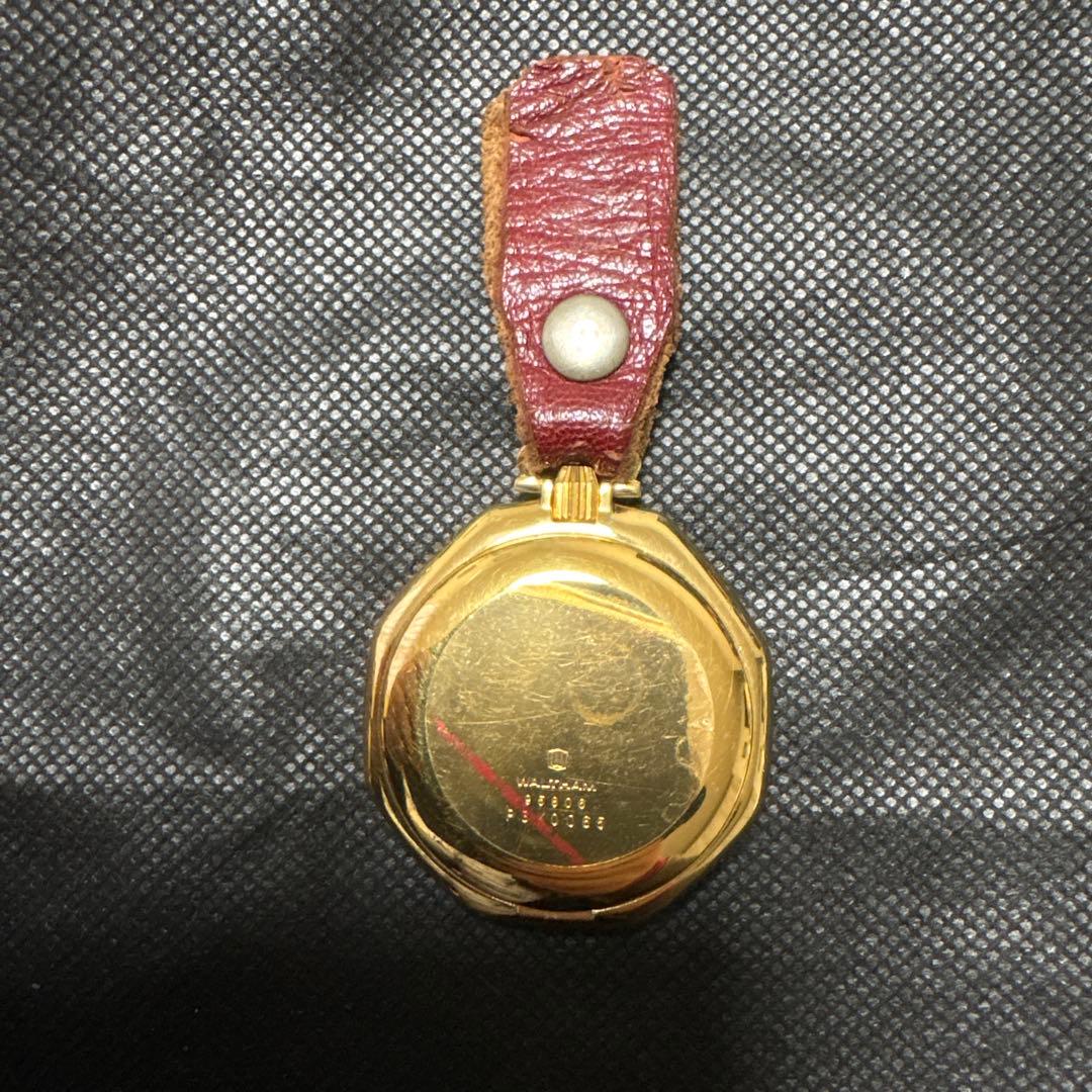 WALTHAM 八角形懐中時計 ゴールド