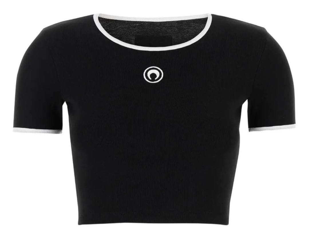MARINE SERRE　ロゴクロップドTシャツ