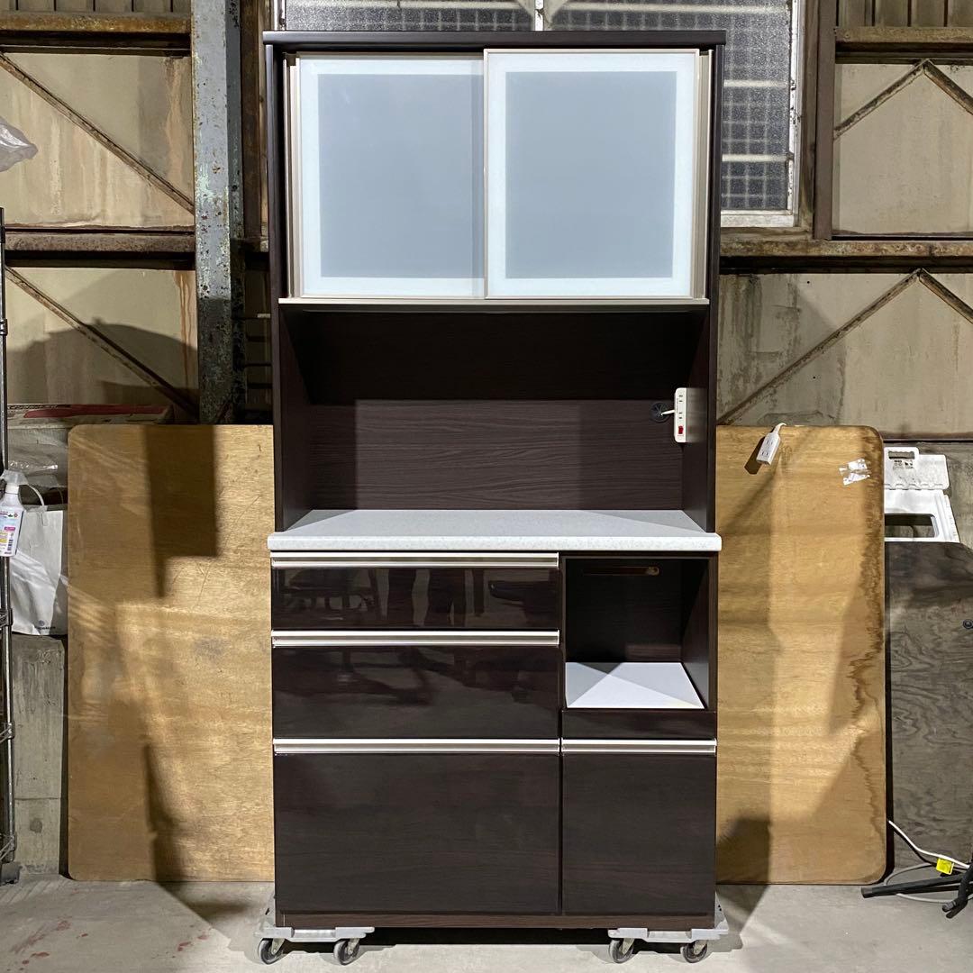 カエル　△【期間限定】ニトリ キッチンボード アルミナ2 100BK