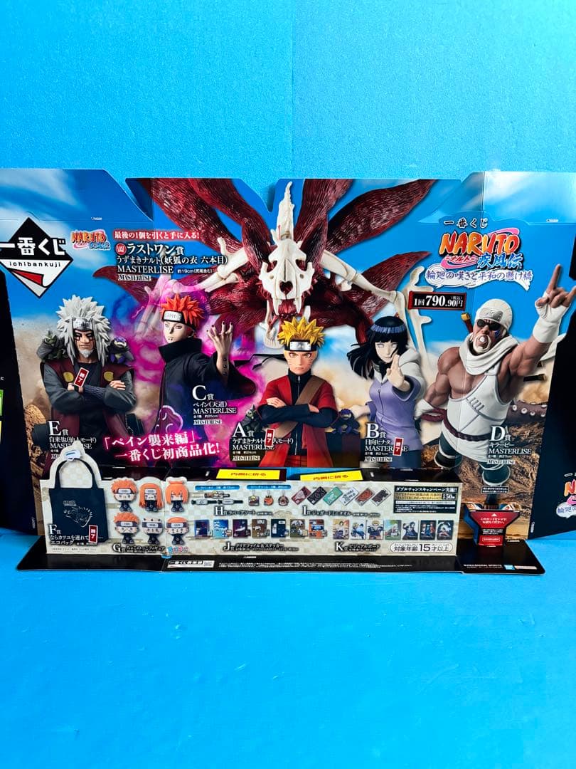 一番くじNARUTOラストワン賞ナルト妖狐の衣 ＋C賞ペイン 下位賞+おまけ付き