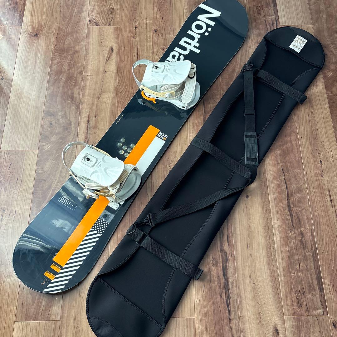 Northarts スノーボード 板　カバー　ブラック/オレンジ