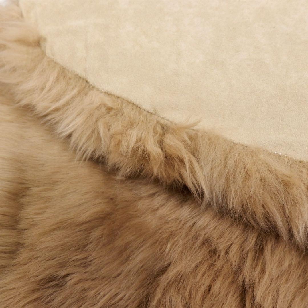 s*n様 ムートン長毛フリース　2匹タイプ　約60x170cm キャメル