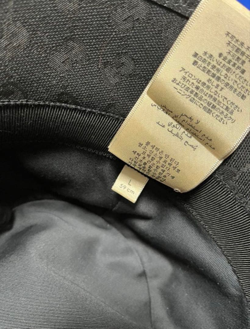 GUCCI バケットハットブラック 正規品