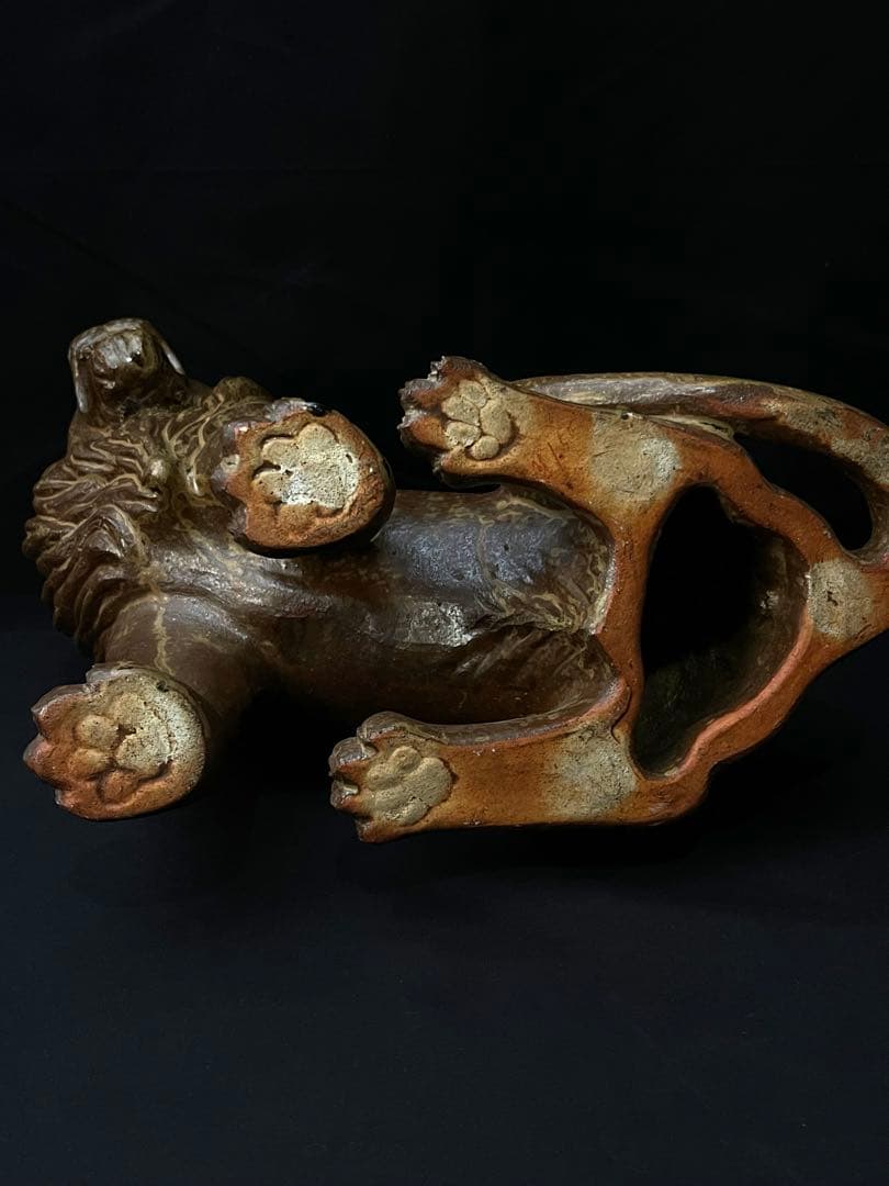 ライオン置物　ビンテージ　大型オブジェ