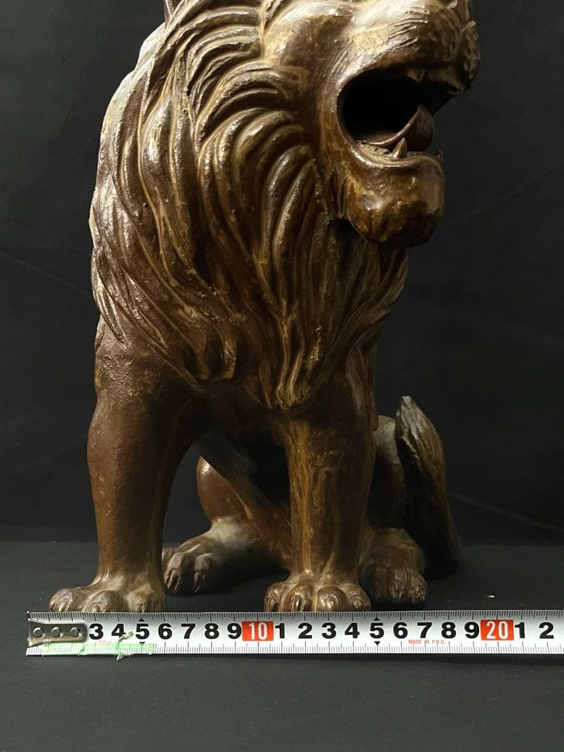 ライオン置物　ビンテージ　大型オブジェ