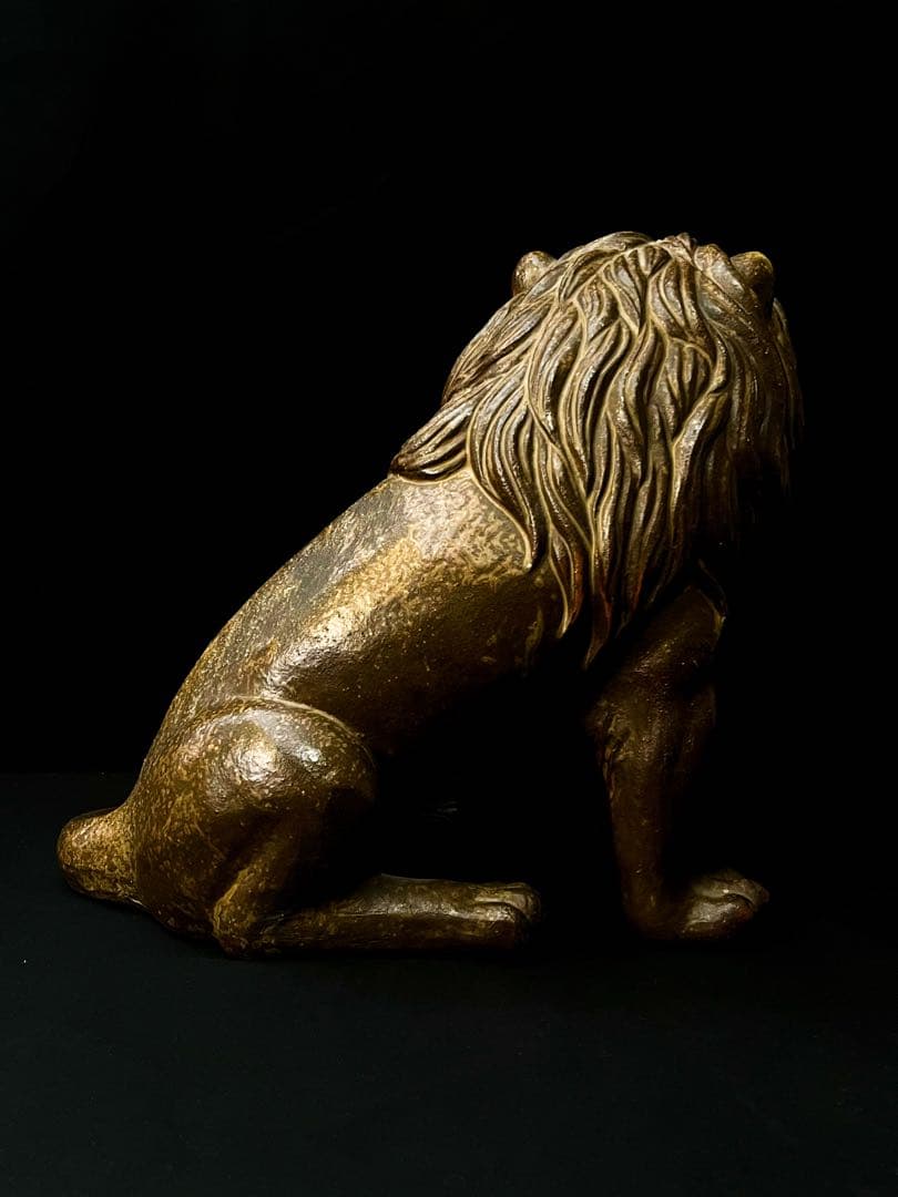 ライオン置物　ビンテージ　大型オブジェ