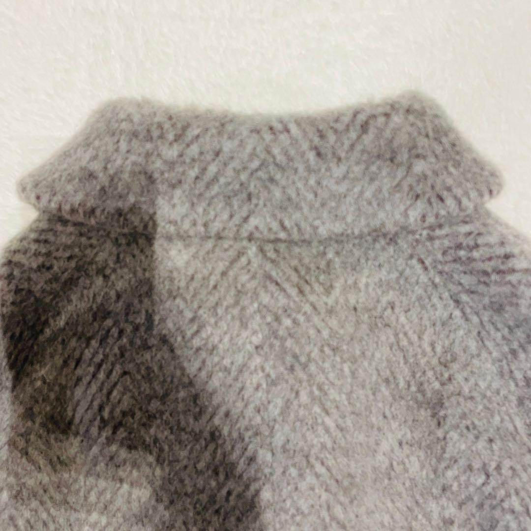 【定価16万】ルブーケ LE bouquet ロングコート ヘリンボーン グレー