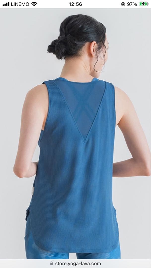 【SUKALA】 ヨガウェア　新品未使用　 青タンクトップ とブラトップMサイズ