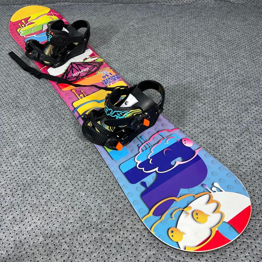 ５回使用 キッズスノーボード 130cm IGNIO×バイン×ダイヤルブーツ