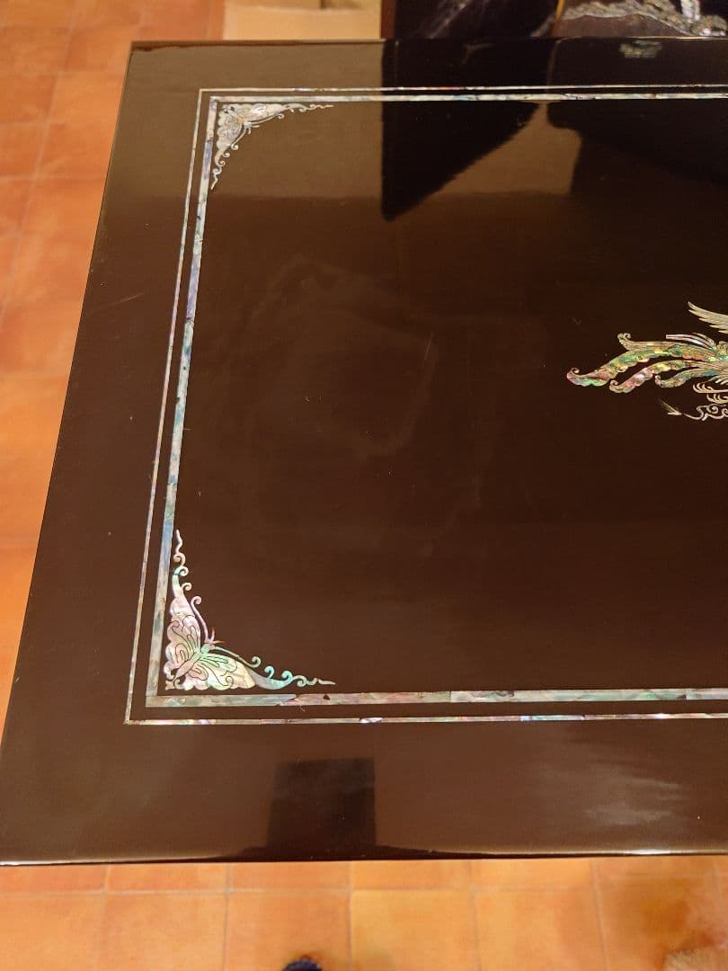 螺鈿　細工キャビネット　送料込みに変更