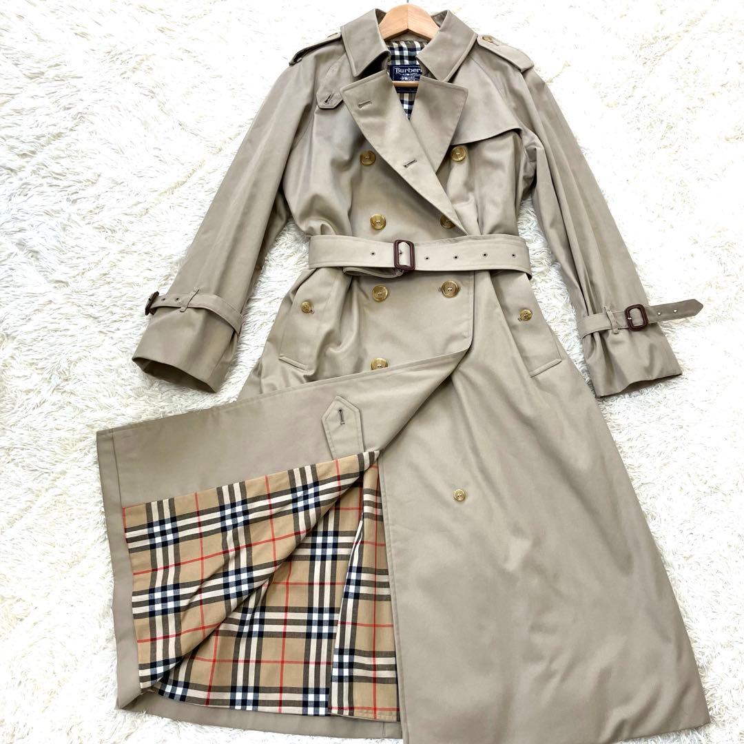 未使用！バーバリー！トレンチコート！ロング丈ノバチェック！ハニーベージュ