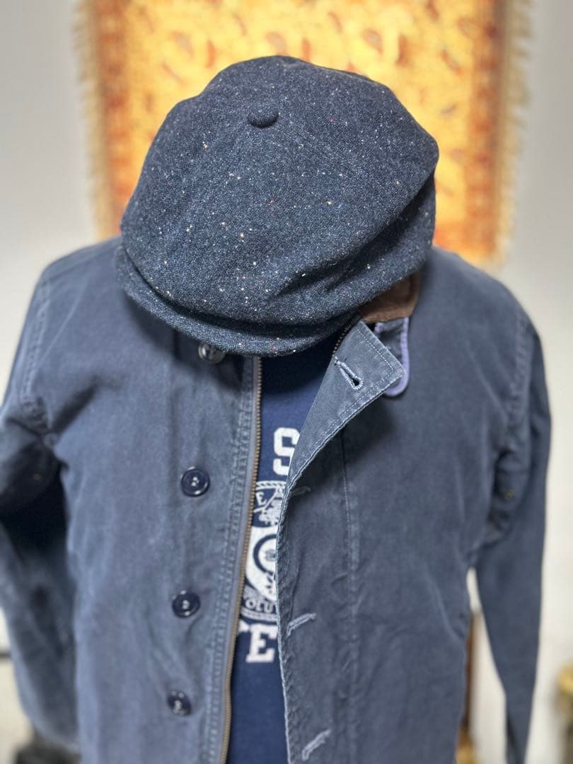 m*o様 室内試着　FREEWHEELERS キャサディ　ネップ素材　キャスケッ