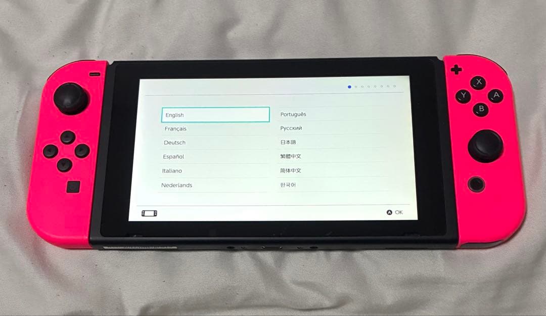 Nintendo Switch ネオンピンク 付属品完備 箱無し 動作確認済み