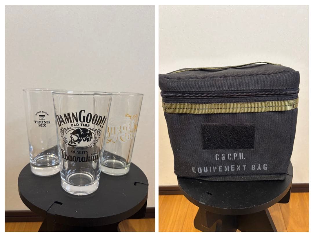 【セット販売】　ダムグッド　バーガー＆コーラ　トランクシックス　パイントグラス