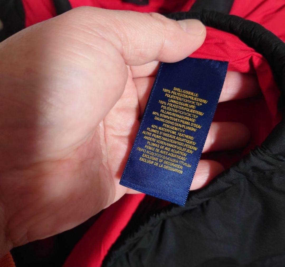赤ロゴ　ポロラルフローレン ダウンジャケット ダウンパーカー L(14-16)