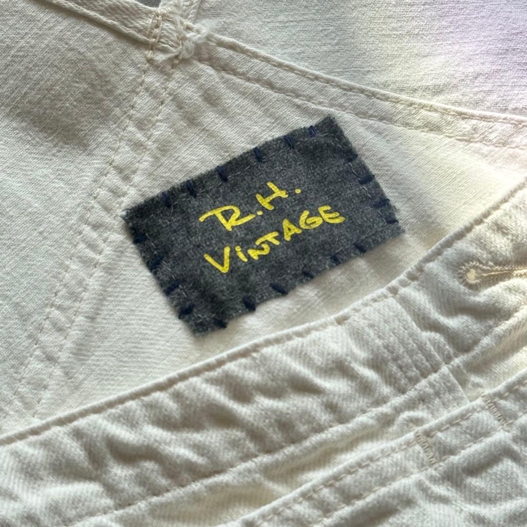 【人気モデル✨】RonHerman ホワイトデニム オーバーオール 白 XS