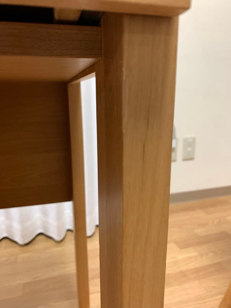 ２月末までアルダー天然木 アールデザインデスクシリーズ デスク・幅120.5cm