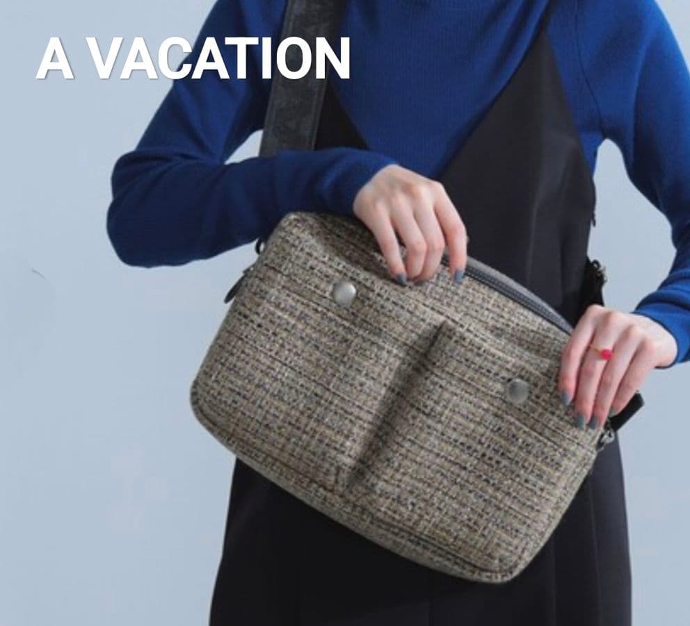 【美品】A VACATION TOOLS ツイード ショルダーバッグ