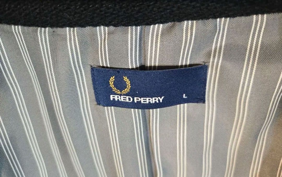 【美品】FRED PERRY フレッドペリー Pコート ダブルブレスト Lサイズ