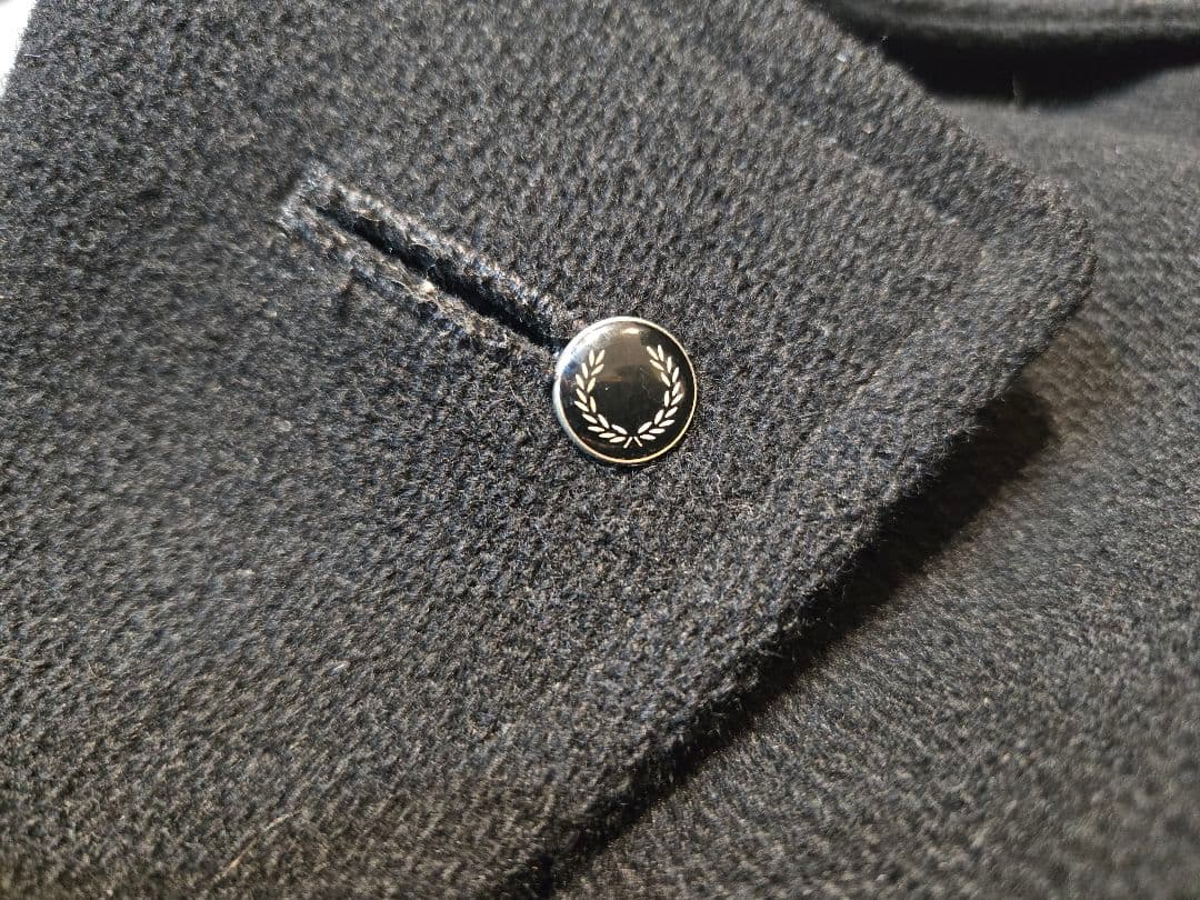【美品】FRED PERRY フレッドペリー Pコート ダブルブレスト Lサイズ