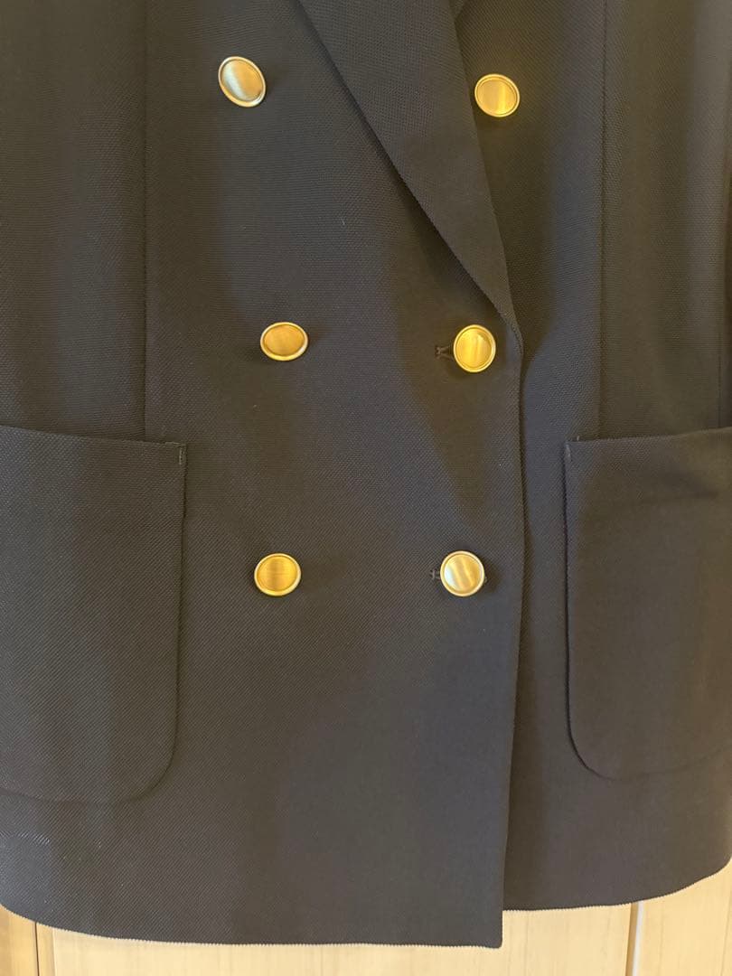 allureville レノクロスダブルブレストジャケット　伸縮性　金ボタン